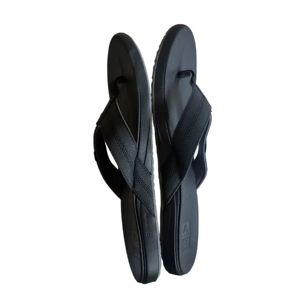 Reef Men's Cushion Phantom Flip-Flop Thong Sandals Black Size 12 NEW